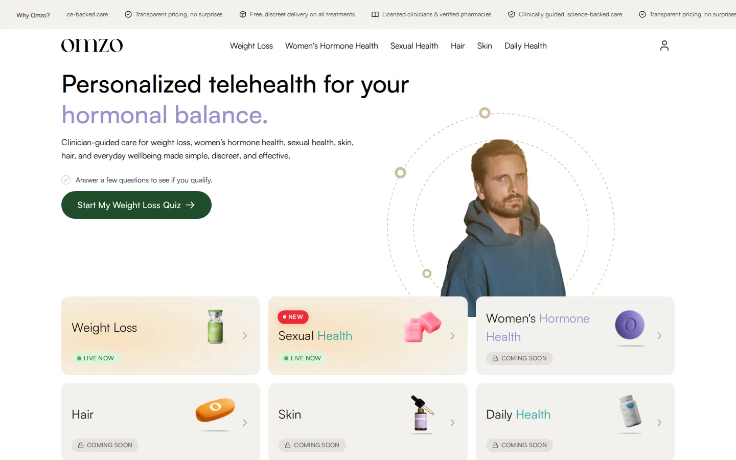 The Omzo homepage
